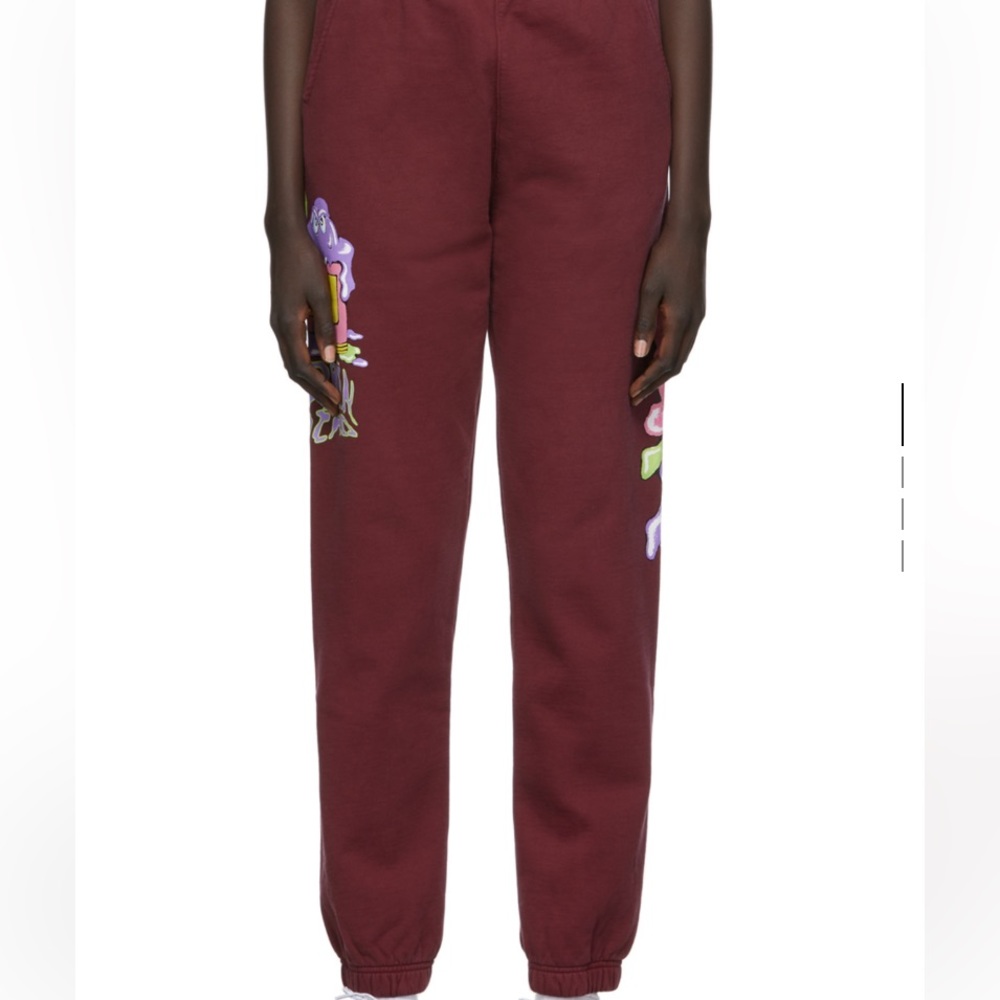 Brain Dead Paintman Burgundy Lounge Sweatpants